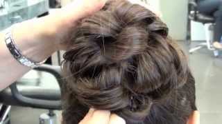 Updo Hairstyle easy beginner [upl. by Ivek517]