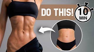 DO THIS To Get SLIM WAIST amp ABS  Ab Workout To Lose Muffin Top amp Love Handles No Equipment [upl. by Oiratno47]