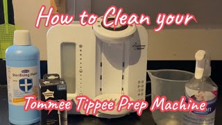 How to deep clean your Tommee Tippee Perfect Prep Machine and prime and change a filter  May 2022 [upl. by Sublett375]