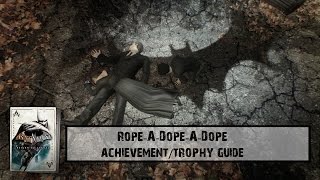 Batman Arkham Asylum  Logro  Trofeo ¡Toma cuerdecita RopeADopeADope [upl. by Esela]