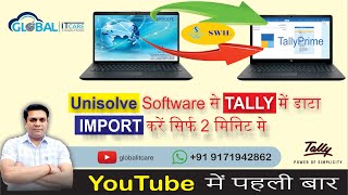 Unisolve Pharmacy Software Data import in Tally Prime  TallyPrime and Tally ERP  Global IT Care [upl. by Ashely]