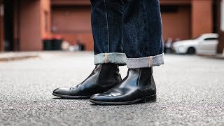 Black Chelsea Boots  Mens Outfit Inspiration [upl. by Arvid72]