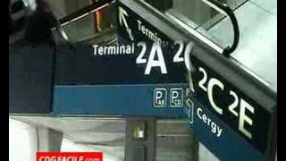 Paris CDG Airport  Terminal 2F and TGV Railway Station  Departure amp Arrival [upl. by Eiluj]