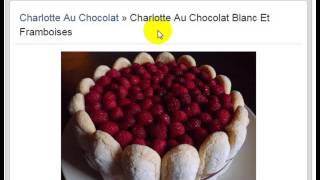 Charlotte au chocolat » Charlotte au chocolat blanc et framboises  Recettee [upl. by Nevil]