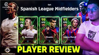 eFootball 2024 Player review Rivaldo real madrid beckham and Mendieta [upl. by Nema740]