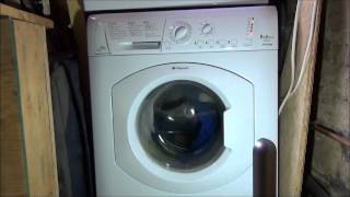 Hotpoint HV8B593 Washing Machine  Cotton standard 60 A cycle complete cycle [upl. by Pelligrini]