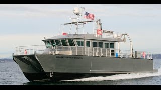 Army Corps Survey Vessel aluminum work boat  Florida II [upl. by Araeic]