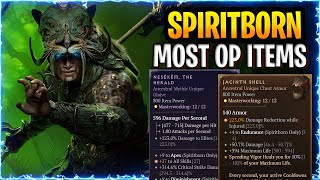 Diablo 4 SpiritBorn Most Overpowered Items  Combos in GAME  Vessel of Hatred Spirit borne Guide [upl. by Drus510]