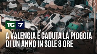 A Valencia è caduta la pioggia di un anno in sole 8 ore [upl. by Odraleba821]