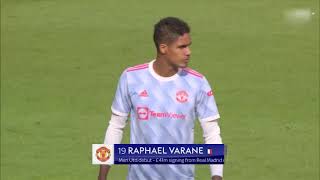 Raphael Varane Man Utd debut 29 August 2021 [upl. by Aslin]