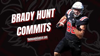 Breakdown Transfer TE Brady Hunt commits to South Carolina [upl. by Nairod]