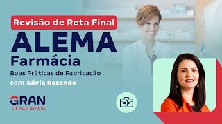 Concurso ALEMA Farmácia  Boas Práticas de Fabricação [upl. by Naji]