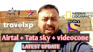 Airtal  Tatasky  Videocone Latest Update Channels list  forever server [upl. by Anemaj]