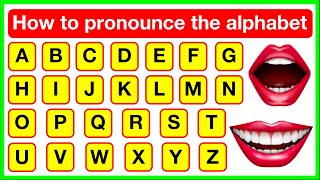 Alphabet pronunciation 👄🇬🇧  How to pronounce the alphabet letters correctly  British English [upl. by Arac]