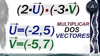 MULTIPLICAR DOS VECTORES Producto Punto [upl. by Llerraf]