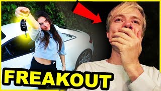 STOLEN CAR PRANK ON BOYFRIEND  Freaks Out  Sam Golbach [upl. by Alliehs]