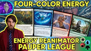 Four Color Energy Energy Reanimator MTG Pauper Homebrew Gameplay [upl. by Allak]