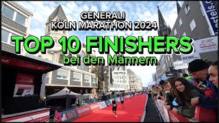 TOP 10 FINISHERS bei den Männern beim Generali Köln Marathon 2024 [upl. by Annoval]