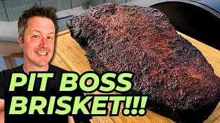 Smoked BEEF BRISKET on a PIT BOSS  Pellet Grill Beef Brisket [upl. by Derk515]