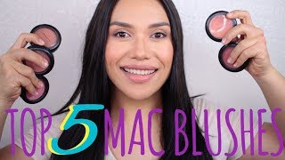 TOP 5 MAC BLUSHES TAN SKIN [upl. by Shelley]