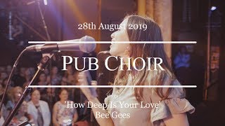 quotHow Deep Is Your Lovequot Bee Gees  Pub Choir in Brisbane [upl. by Eitsyrc]