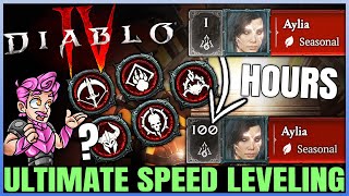 Diablo 4  Get ANY Class to 100 FAST amp EASY  Free Season 4 Alts  ULTIMATE Leveling Guide amp More [upl. by Smoht615]