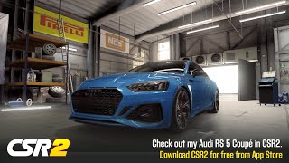 CSR2  RS 5 Coupe gold NOS stage 5 12 mile  tune amp shift  11189 [upl. by Aratas]