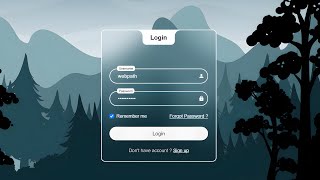 Login Form in Html and Css [upl. by Panthea119]