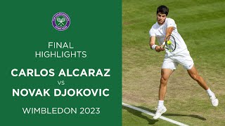 Carlos Alcaraz vs Novak Djokovic Final Highlights  Wimbledon 2023 [upl. by Yelehsa]