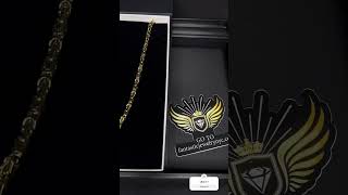 byzantinechain in Gold 14k Made in Italy music dance hiphop rap jewelry [upl. by Kamilah]