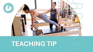 How To Get Stronger Core Activation During Reformer Planks  Teaching Tip [upl. by Naujuj]