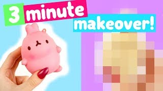 REDECORATING SQUISHIES  UNDER 3 MINUTES [upl. by Kcirttap]