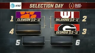 The top four teams in the College Football Playoff are revealed  ESPN [upl. by Ailec]