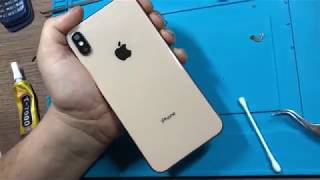 Замена заднего стекла iPhone Xs Max  iPhone Xs Max Back Glass repair [upl. by Reinold796]