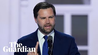 JD Vance attacks Democrats in first speech as Republican vicepresident nominee [upl. by Saval48]