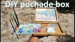 DIY pochade box for plein air painting This box is easy to make at home  full instructions [upl. by Eanwahs]