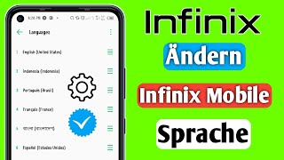 So ändern Sie die Sprache in Infinix Mobile  So ändern Sie die Sprache für alle Infinix [upl. by Suivatnad]