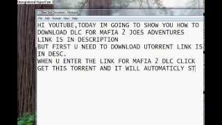 How to download DLC for Mafia 2 Joes Adventures by torrent  patch for loading bug [upl. by Ayotan532]