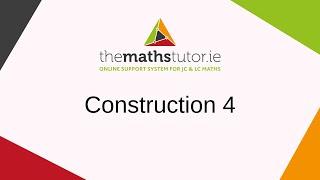 Construction 4 Line Perpendicular Point On a Line  Leaving Cert amp Junior Cert Maths [upl. by Neesay842]