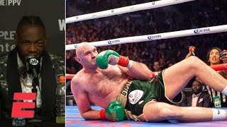 Deontay Wilder on Tyson Fury in the 12th round ‘Only God knows how he got back up’  Boxing [upl. by Nairrod]