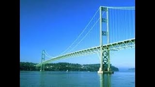 Tacoma Narrows Bridge aka quotGalloping Gertiequot With a ride across the new quotSturdy Gertiequot [upl. by Clayton]