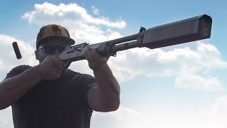 Shooting Clays in Slow Motion with the Worlds First Shotgun Silencer [upl. by Hutchinson]