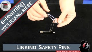 Easy Magic Tricks Linking Safety Pins [upl. by Ahsetel]