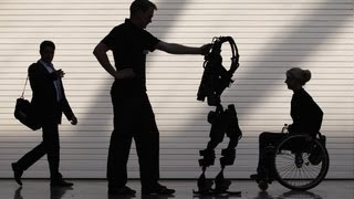 Exoskeleton helps paralyzed walk [upl. by Tuorah]