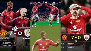 Manchester united Vs Barnsley 70 Match highlights [upl. by Katrine]