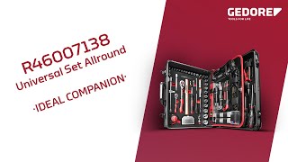 GEDORE red R46007138 UNIVERSAL SET ALLROUND IN ALUMINIUM CASE [upl. by Lola]