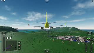 Spirit A320 landing into Tivat Roblox Project Flight [upl. by Ial]