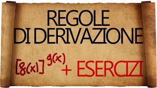 Derivata di fx elevato alla gx ed esercizi di riepilogo [upl. by Kcirdes]