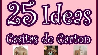 25 Ideas de Casitas de Carton para Niños 25 Ideas Cardboard House Childrens [upl. by Nevin252]