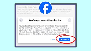 How to Permanently Delete Facebook Page on Laptop amp PC [upl. by Elocen]